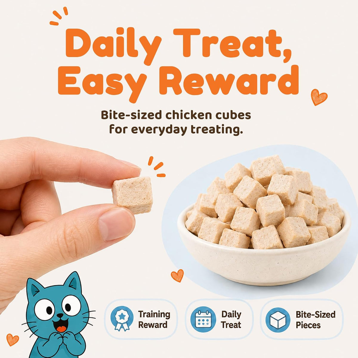 Freeze-Dried Chicken Treats for Cats & Dogs (9 oz)