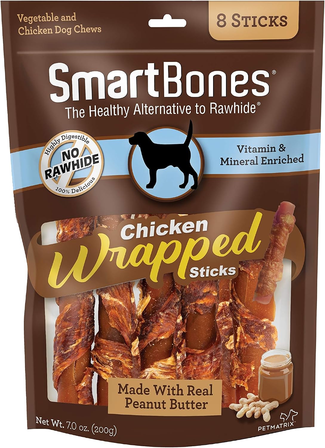 SmartBones Chicken-Wrapped Dog Treat Sticks (8 Count)
