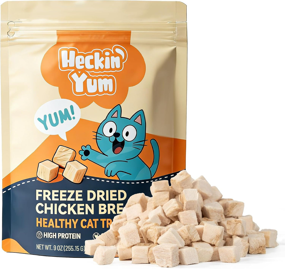 Freeze-Dried Chicken Treats for Cats & Dogs (9 oz)