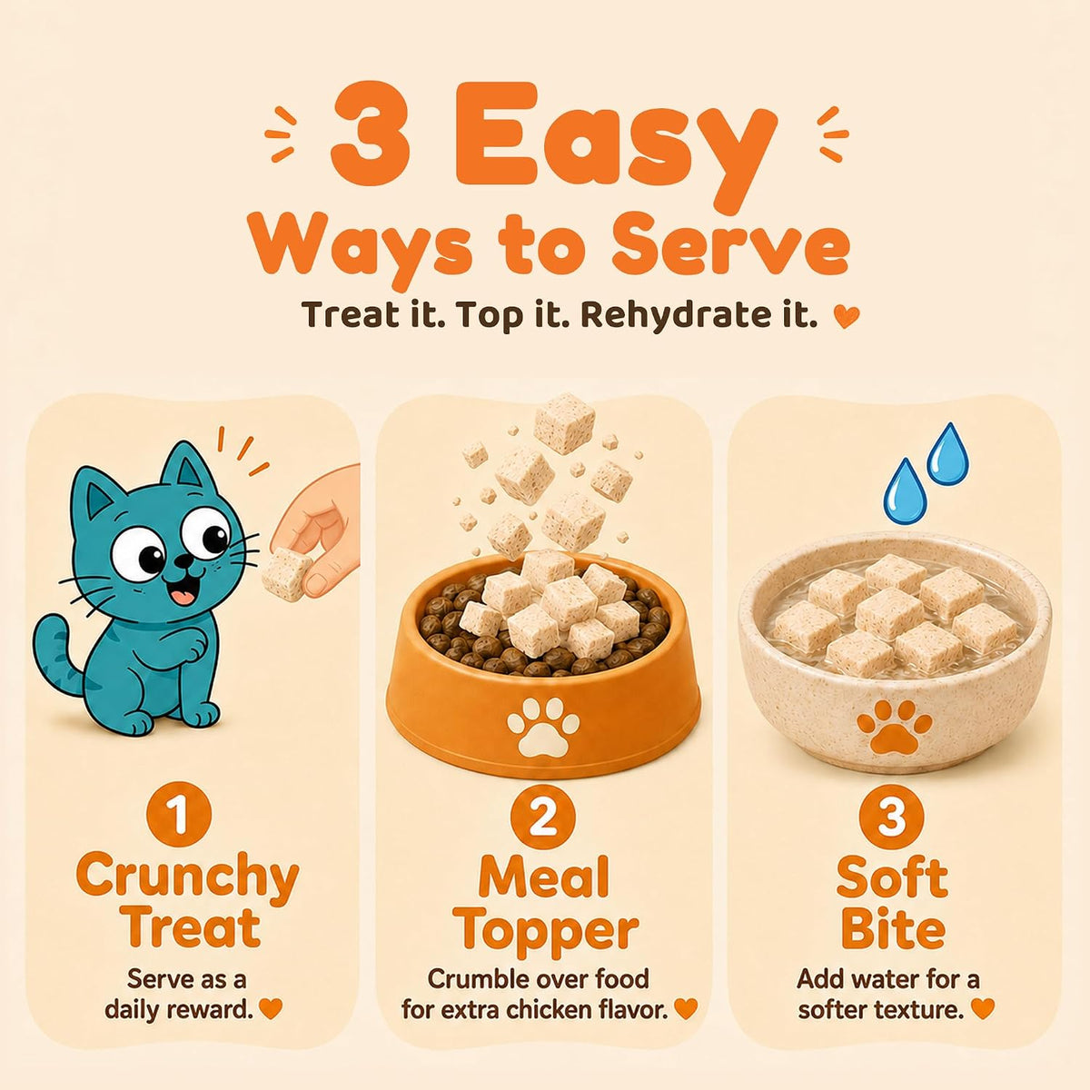 Freeze-Dried Chicken Treats for Cats & Dogs (9 oz)